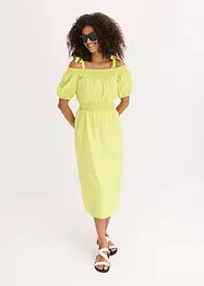 Robe col Bardot 100% coton, bonprix