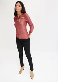 T-shirt manches longues à découpes, bonprix