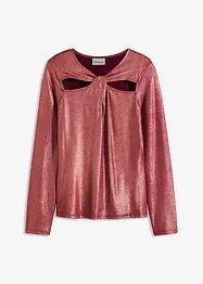 T-shirt manches longues à découpes, bonprix