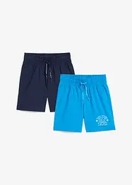 Lot de 2 bermudas jersey garçon, bonprix