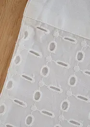 Bio Baumwoll Tischläufer mit Lochstickerei, bonprix