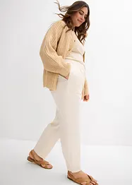 Pantalon carotte en coton extensible, bonprix