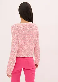 Bouclé Strickjacke, bonprix