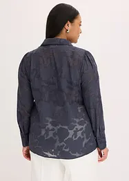 Blouse en crêpe jacquard, bonprix