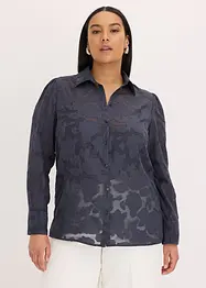 Blouse en crêpe jacquard, bonprix