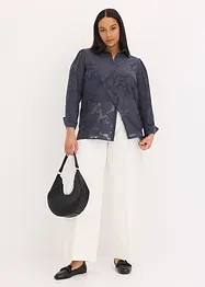 Blouse en crêpe jacquard, bonprix