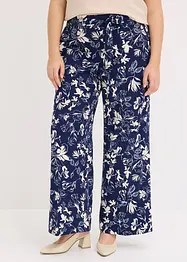Pantalon large à pinces et imprimé, bonprix