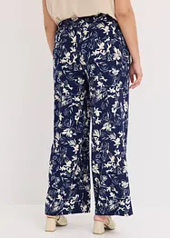 Pantalon large à pinces et imprimé, bonprix