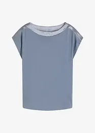 Shirt mit Satinpasse, bonprix
