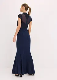 Robe longue avec dentelle et mesh, bonprix
