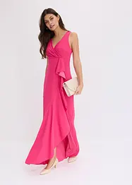 Robe longue en crêpe texturé, bonprix