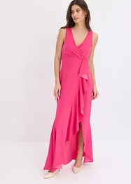 Robe longue en crêpe texturé, bonprix