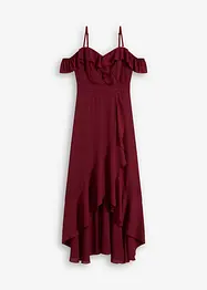 Robe encolure Bardot à volants, bonprix