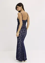 Robe en dentelle avec bretelles et lien satiné, bonprix
