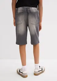 Bermuda en molleton aspect jean, Regular, bonprix