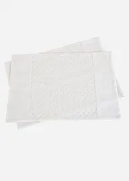 Bio Baumwoll Tischset mit Stickerei (2er Pack), bonprix