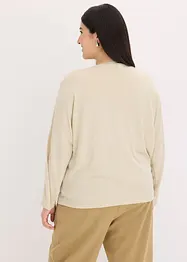 Fledermausshirt mit Satineinsatz, bonprix