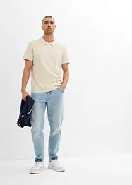 Lot de 2 polos en maille piquée, 100% coton, bonprix