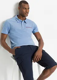 Lot de 2 polos en maille piquée, 100% coton, bonprix