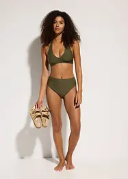 Bas de bikini taille haute, échancré, bonprix