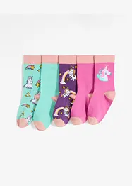 Lot de 5 paires de chaussettes enfant en coton majoritaire, bonprix