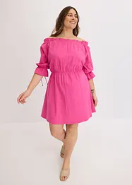 Robe en jersey à col Bardot, bonprix