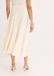 Jupe fluide en twill de viscose mélangée, bonprix