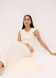Jupe fluide en twill de viscose mélangée, bonprix
