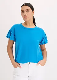 Shirt mit Volants-Ärmeln, bonprix