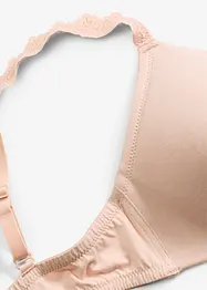 Lot de 2 soutiens-gorge coton à coques sans armatures, bonprix