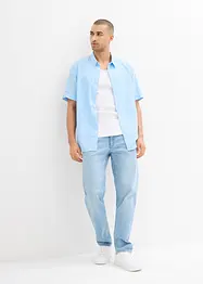 Chemise manches courtes en lin mélangé, bonprix