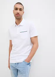Lot de 2 polos en maille piquée, 100% coton, bonprix
