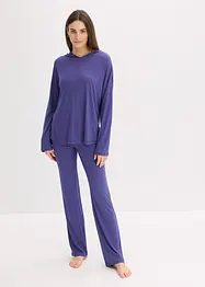Oversized Loungewear Hausanzug aus Viskose mit Kapuze, bonprix