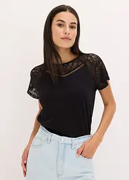 Shirt mit Spitze, bonprix