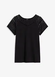 Shirt mit Spitze, bonprix