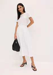 Jupe midi fluide, bonprix