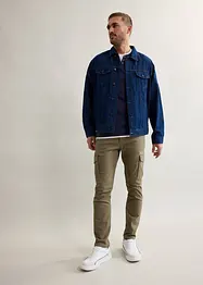 Pantalon slim extensible, jambes droites, avec poches cargo, bonprix