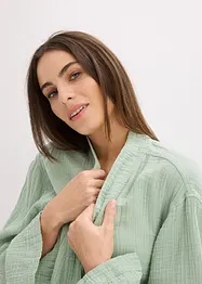 Peignoir en gaze de coton, oversize, bonprix