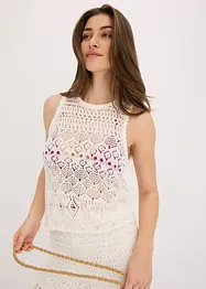 Top en maille ajourée, bonprix