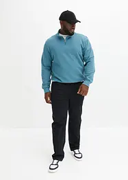 Sweatshirt mit Troyerkragen, bonprix