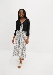 Boléro manches 3/4 en maille ajourée, bonprix