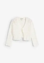 Boléro manches 3/4 en maille ajourée, bonprix