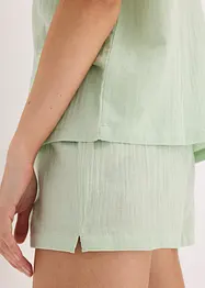 Pyjashort boutonné en gaze de coton, bonprix