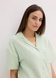 Pyjashort boutonné en gaze de coton, bonprix