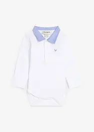 Body bébé à col chemise, 100% coton, bonprix