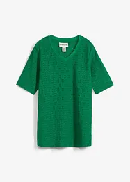 T-shirt en crêpe avec broderies anglaises, bonprix
