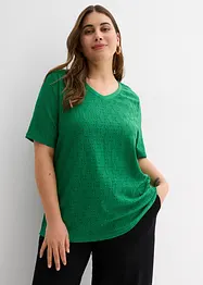 T-shirt en crêpe avec broderies anglaises, bonprix