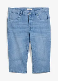 Bermuda long et léger en jean extensible, Regular, bonprix
