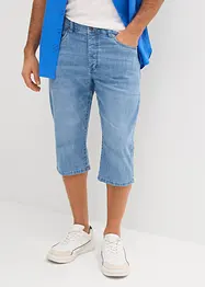 Bermuda long et léger en jean extensible, Regular, bonprix