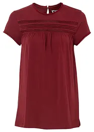 Baumwoll-Shirt mit Spitze, bonprix